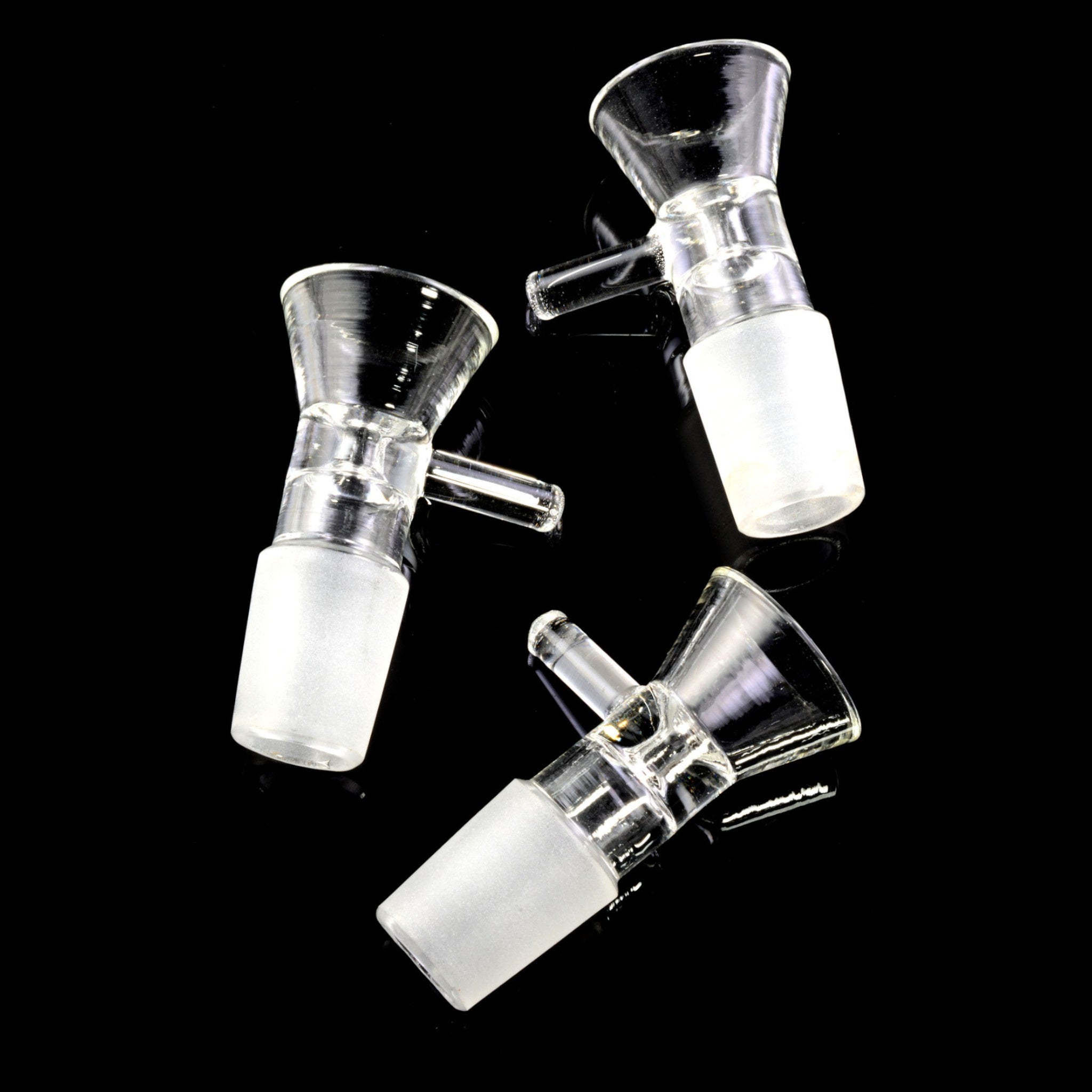 18.8 mm Male Clear Glass-on-Glass Bowlc