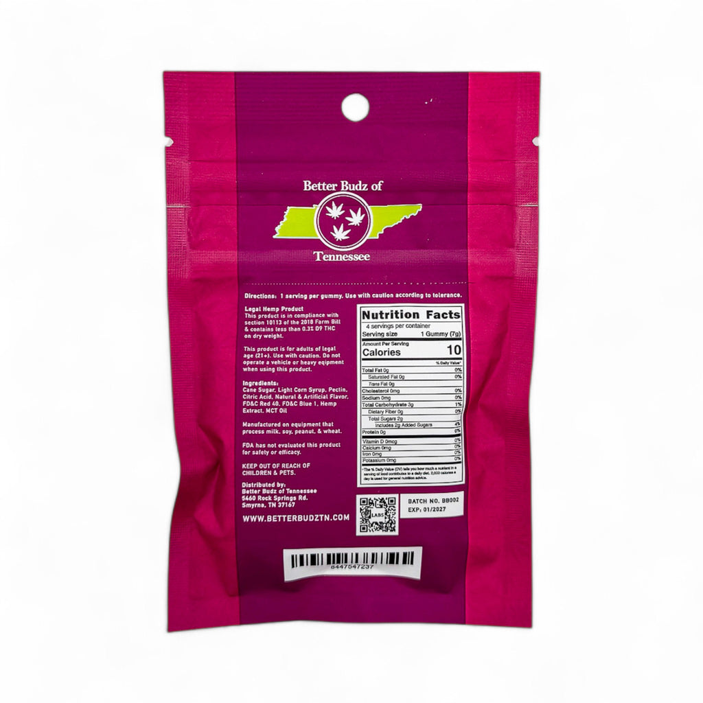 Better Budz 4-Pack Live Resin Delta-9 THC Gummies