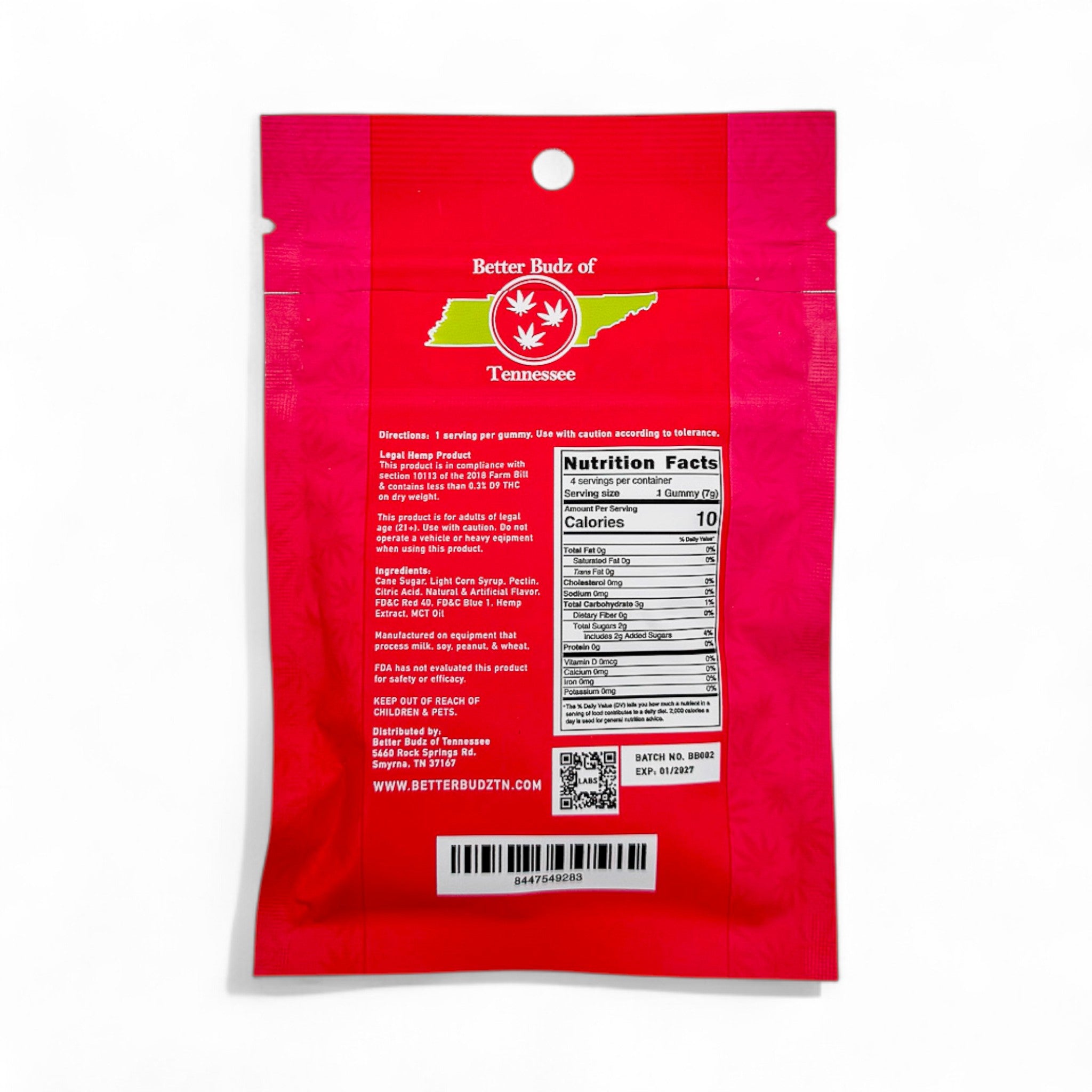 Better Budz 4-Pack Live Resin Delta-9 THC Gummies