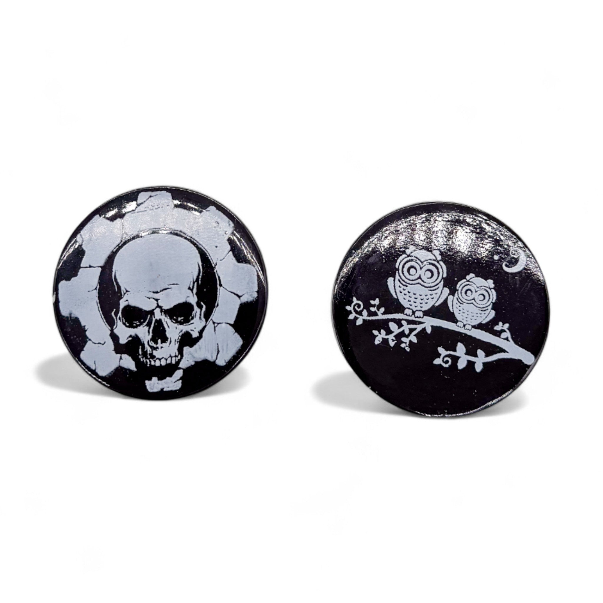 Black 4-Part Decal Aluminum Metal Grinder