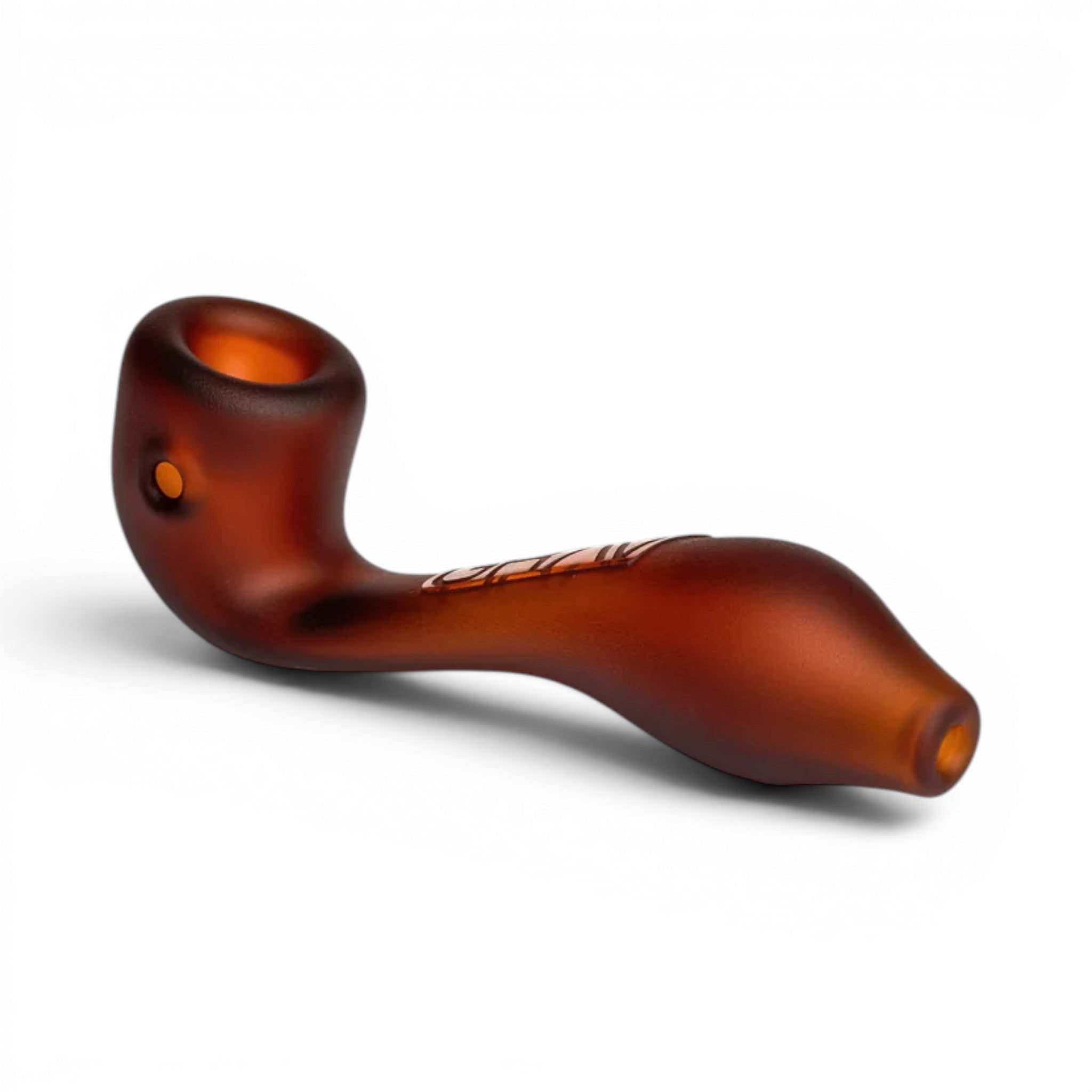 Grav Glass Sandblasted Mini Sherlock Hand Pipe