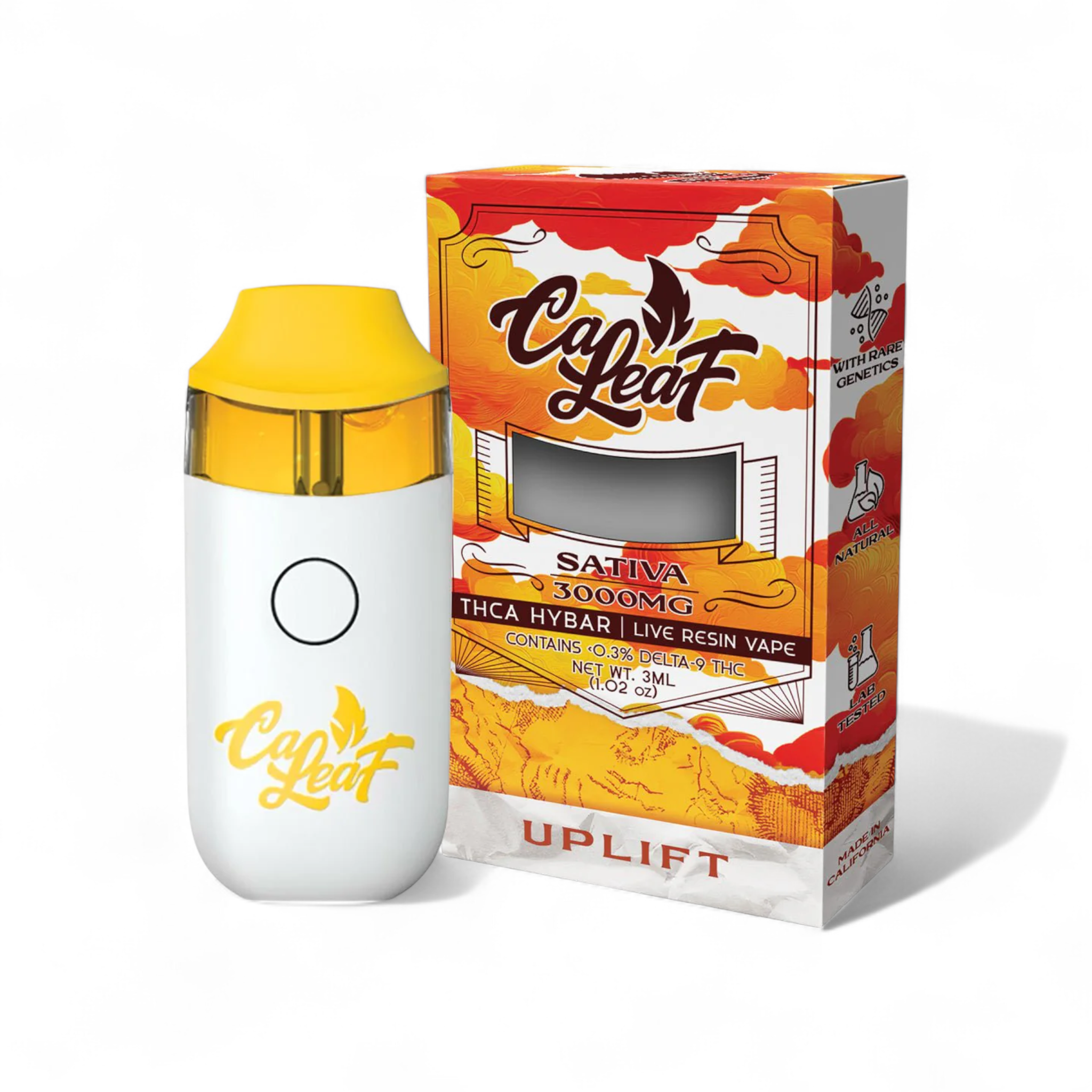 CaLeaf THCA HYBAR 3g Disposable Vape