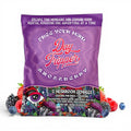 Dr. Wonderstone DayTripper Snozzberry mushroom gummy sampler pack with vibrant psychedelic mushroom art and berries.