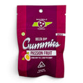 Dr. Wonderstone Better Budz passion fruit Delta-9 THC gummies in a 4-pack pouch with Indica branding.