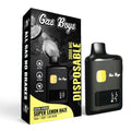 Dr. Wonderstone Gas Boys 3000mg Super Lemon Haze disposable vape with digital display and live resin oil window.