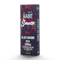 Dr. Wonderstone Habit Sauce Black Diamond 2g rechargeable THCa vape pen box with vibrant cosmic graphic design.