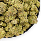 Dr. Wonderstone Hash Burger premium indoor THCa flower with dense, resin-rich green buds and heavy trichome coverage.  Buy THCa flower online