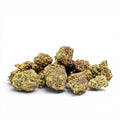 Dr. Wonderstone Ice Cream Cake THCa flower buds with dense green and purple trichome-covered texture.
