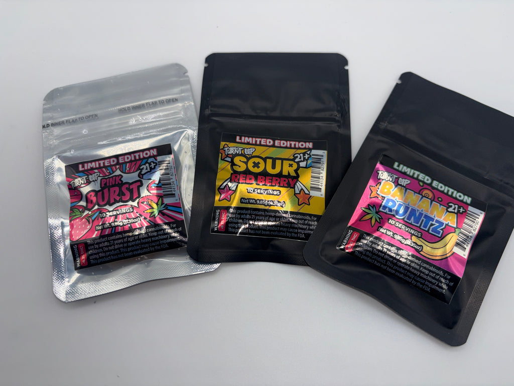 Turnt Up Limited Edition Gummies – Sour Red Berry & Banana Runtz